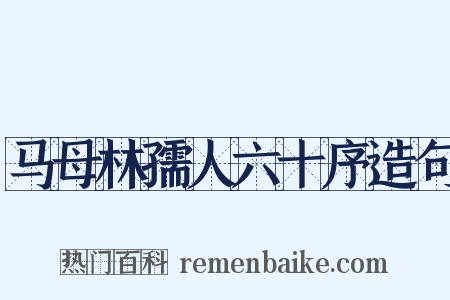 马母林孺人六十序造句是什么意思的图片